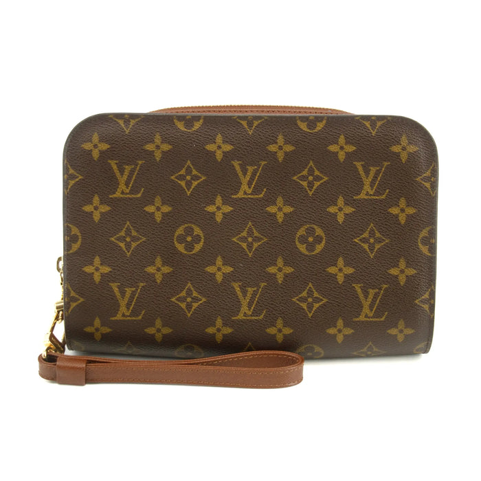 Louis Vuitton Monogram Canvas Brown Orsay Clutch Bag -#3345 by Bolt Boutique