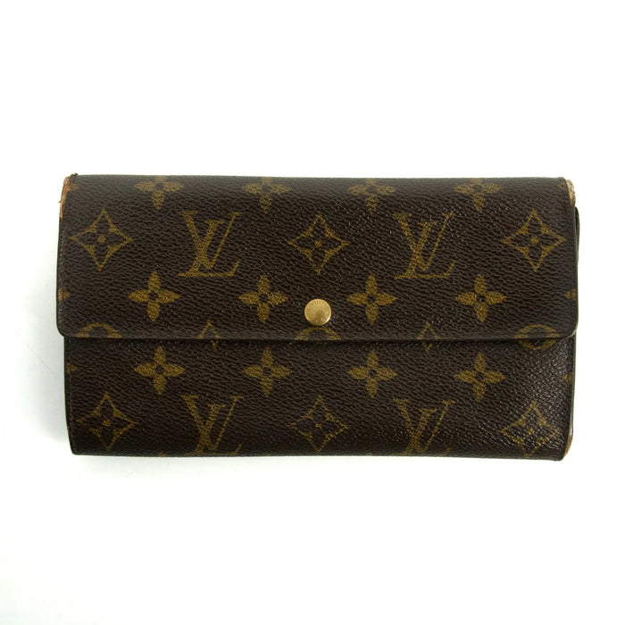 Louis Vuitton Monogram Canvas Brown Sarah Long Wallet #3210 by Bolt Boutique