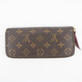 Louis Vuitton Monogram Canvas Clemence Wallet w/ Fuchsia Interior #2184 by Bolt Boutique