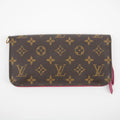Louis Vuitton Monogram Canvas Clemence Wallet w/ Fuchsia Interior #2184 by Bolt Boutique