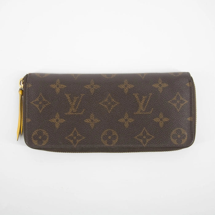 Louis Vuitton Monogram Canvas Clemence Wallet w/ Mimosa Interior #2205 by Bolt Boutique