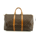 Louis Vuitton Monogram Canvas Keepall 50 Boston Bag Brown #2833 by Bolt Boutique