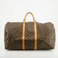 Louis Vuitton Monogram Canvas Keepall 60 Boston Bag Brown #2765 by Bolt Boutique