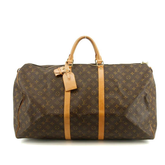 Louis Vuitton Monogram Canvas Keepall 60 Boston Bag Brown #2765 by Bolt Boutique