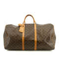 Louis Vuitton Monogram Canvas Keepall 60 Boston Bag Brown #2811 by Bolt Boutique
