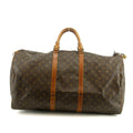 Louis Vuitton Monogram Canvas Keepall 60 Boston Bag Brown #2870 by Bolt Boutique