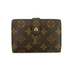 Louis Vuitton Monogram Canvas Kisslock Wallet Brown #3092