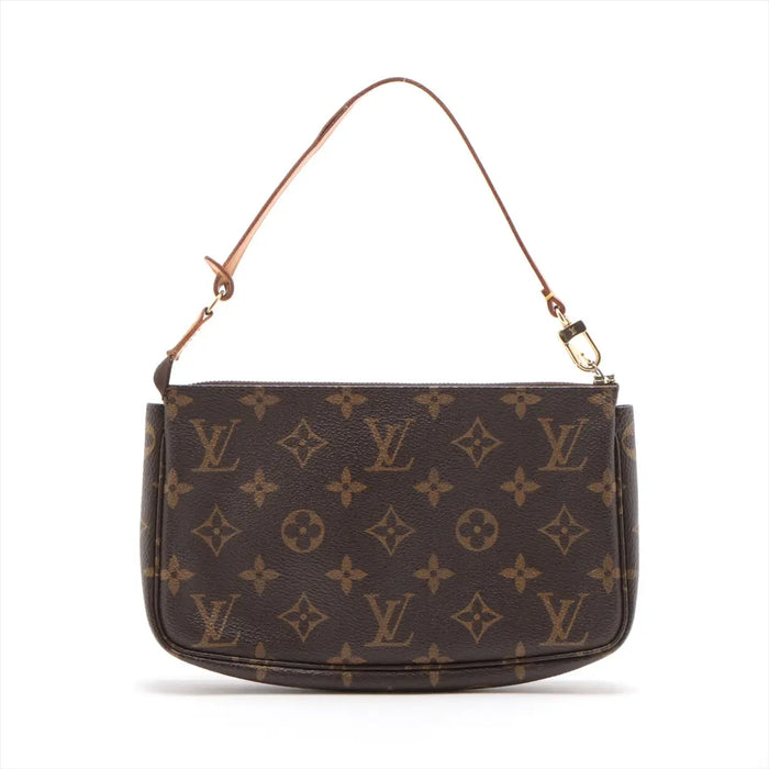 Louis Vuitton Monogram Canvas Pochette Accessories Brown Shoulder Bag #3261 by Bolt Boutique