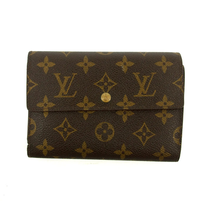 Louis Vuitton Monogram Canvas Porte Tresor Trifold Wallet #3809 by Bolt Boutique