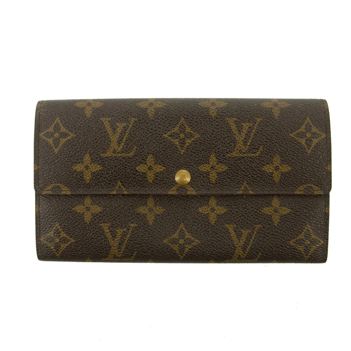 Louis Vuitton Monogram Canvas Portefeuille Sarah Wallet #3316 by Bolt Boutique