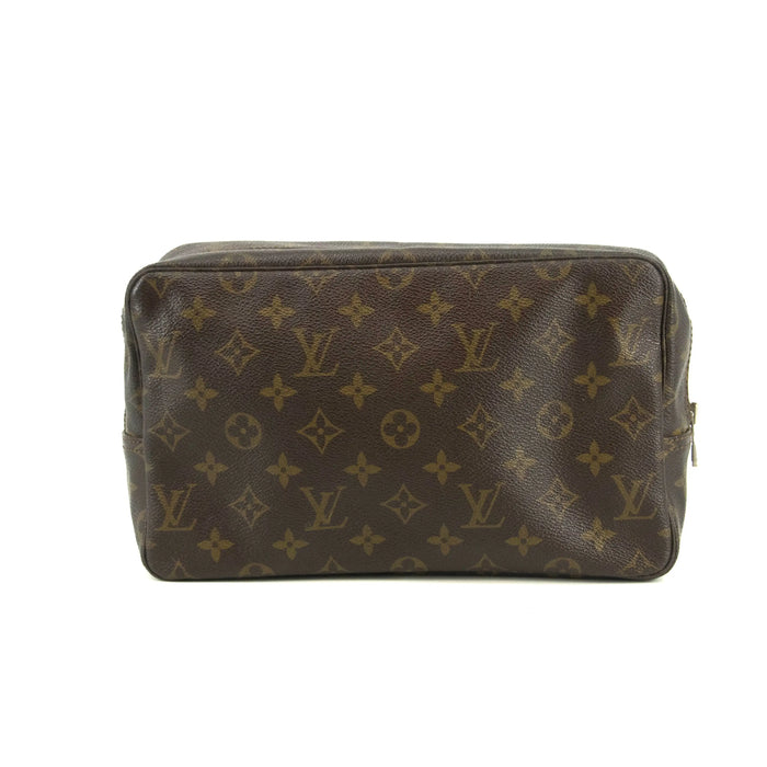 Louis Vuitton Monogram Canvas Trousse Toilette 28 Brown Pouch #4629 by Bolt Boutique