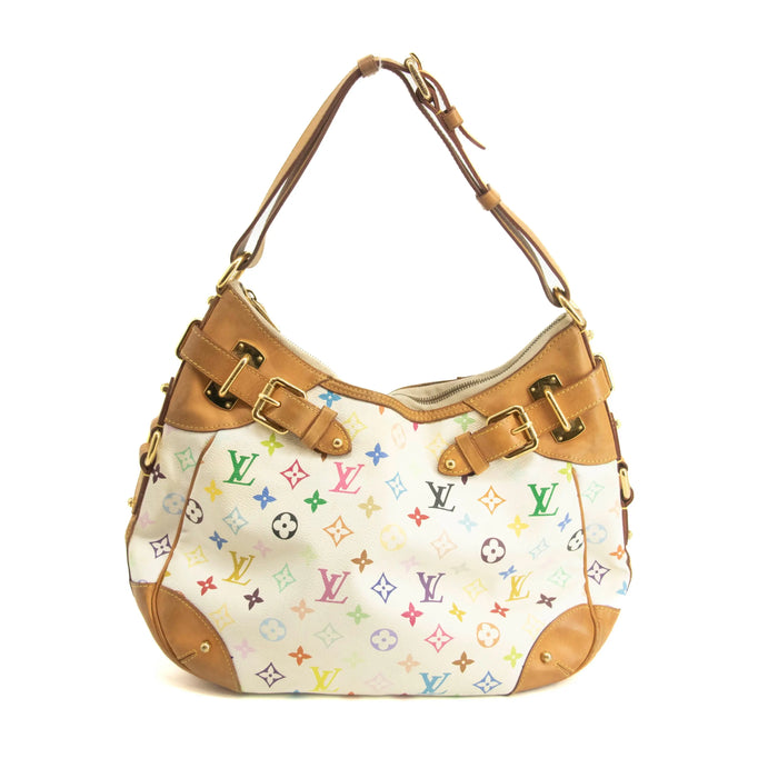 Louis Vuitton Multicolor Canvas White Greta Shoulder Bag #3986 by Bolt Boutique