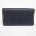 Louis Vuitton Navy Monogram Empreinte Portefeuille Pont Neuf Long Wallet #2033 by Bolt Boutique