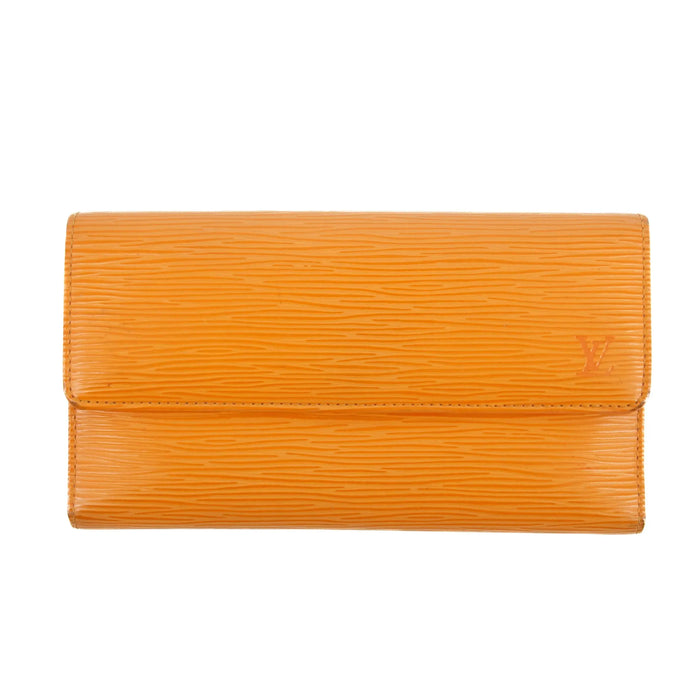 Louis Vuitton Orange Epi International Long Wallet #3075 by Bolt Boutique