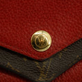 Louis Vuitton Portefeuille Double V Red Leather Long Wallet #3514 by Bolt Boutique
