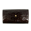 Louis Vuitton Purple Vernis Sarah Long Wallet #4698