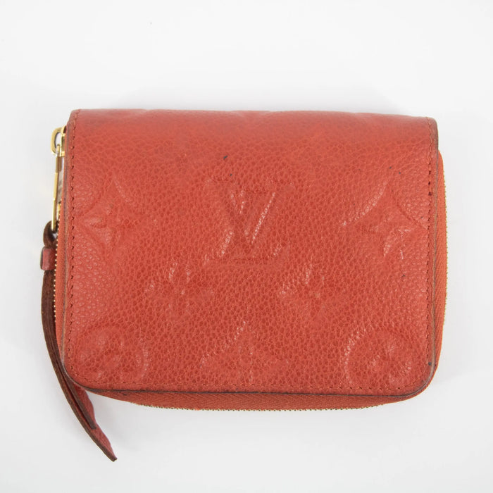 Louis Vuitton Red Empreinte Zippy Coin Case #2245 by Bolt Boutique