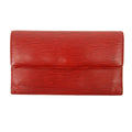 Louis Vuitton Red Epi Leather Internaitonal Trifold Long Wallet #3297 by Bolt Boutique