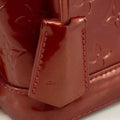 Louis Vuitton Red Vernis Alma BB Shoulder Bag w/ Strap #3642 by Bolt Boutique