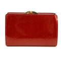Louis Vuitton Red Vernis Kisslock Wallet Patent #3246 by Bolt Boutique