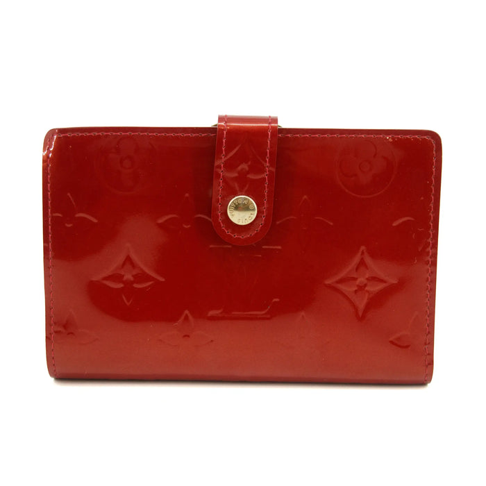 Louis Vuitton Red Vernis Kisslock Wallet Patent #3246 by Bolt Boutique
