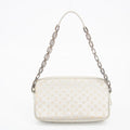 Louis Vuitton Silver Monogram Shine McKenna Shoulder Bag #2408 by Bolt Boutique