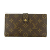 Louis Vuittton Monogram Canvas Brown Long Kisslock Wallet #5392