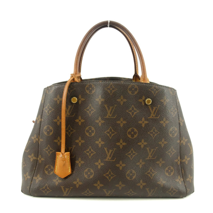 Louis Vuittton Monogram Canvas Brown Montaigne MM Handle Bag #5286 by Bolt Boutique