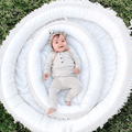 Macrame Oval Play Mat & Round Play Mat Bundle by Finn + Emma