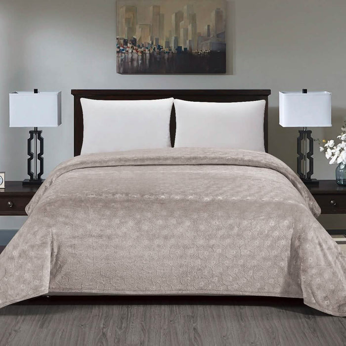 Louvre Embossed Microplush Blanket - Assorted Colors by DailySale
