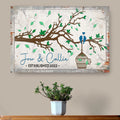 Love Birds Couple Sign by Tailored Canvases