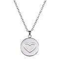 Love, Faith, & Survival Cubic Zirconia Disc Necklace by DailySale