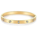 Love Friendship Bracelet Bangle with Cubic Zirconia Stones by DailySale