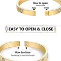 Love Friendship Bracelet Bangle with Cubic Zirconia Stones by DailySale