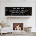Love Grows Best In Little Houses Sign II by Tailored Canvases
