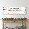 Love Grows Best In Little Houses Sign II by Tailored Canvases