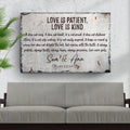 Love Is Patient, Love Is Kind Sign by Tailored Canvases