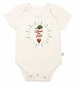 graphic bodysuit | love dad beard by Finn + Emma