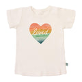 graphic tee | loved rainbow heart by Finn + Emma