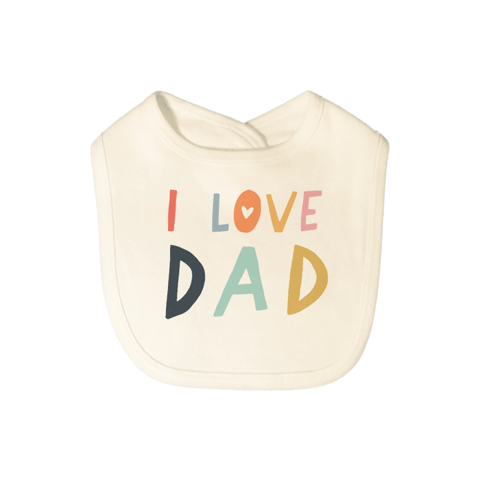 graphic bib | love dad by Finn + Emma