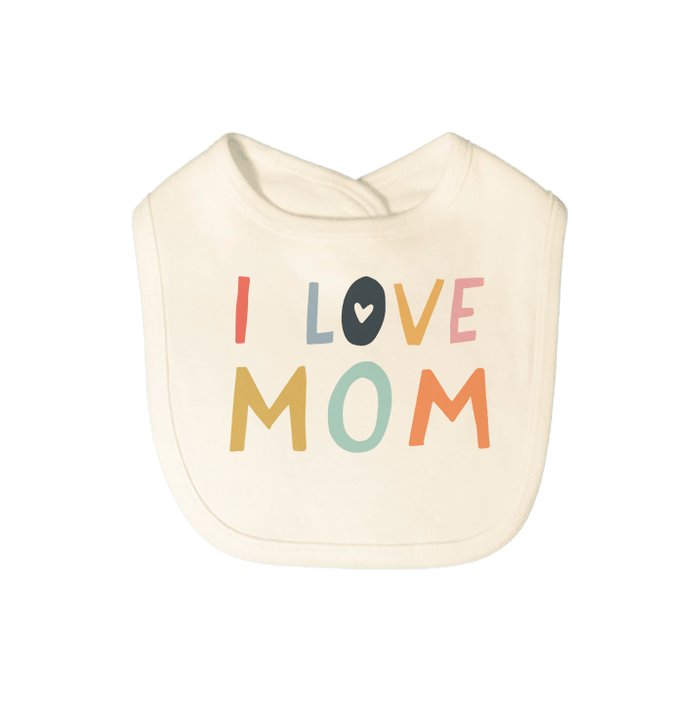 graphic bib | love mom by Finn + Emma