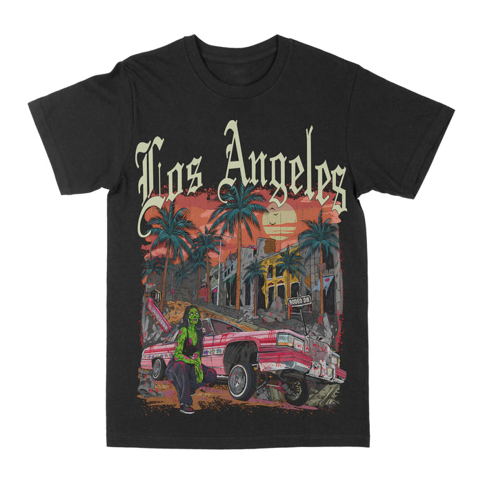 Low Rider Zombie "Los Angeles" Graphic Tee by Obsessed with graphic tees