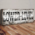 Lower Level Theater Sports Games Basement Bar Sign by Tailored Canvases