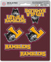 Loyola University Chicago Ramblers 6-Piece Decal Sticker Set, 5x6 Inch Sheet, Gift for football fans for any hard surfaces around home, automotive, personal items