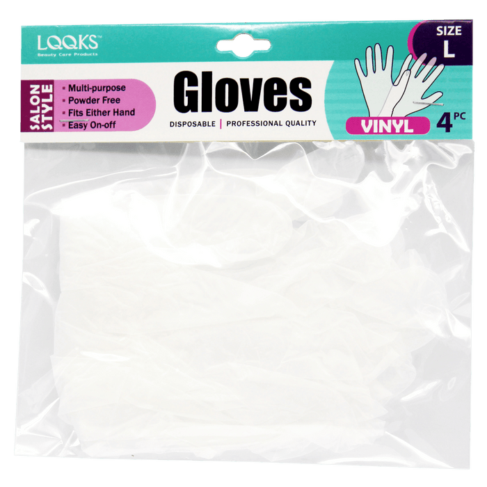 LQQKS Vinyl Gloves 4 pc