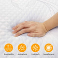LSOFT Mattress Pad Gel Infused Memory Foam Mattress Topper 4 Corner Elastic Anchor Band Washable Bed Cover by DailySale