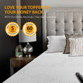 LSOFT Mattress Pad Gel Infused Memory Foam Mattress Topper 4 Corner Elastic Anchor Band Washable Bed Cover by DailySale