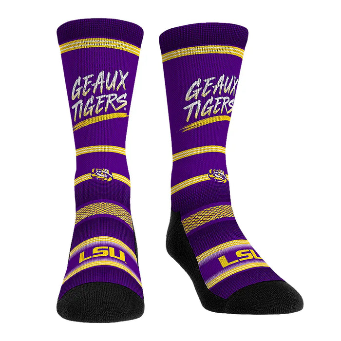 LSU Tigers - Slogan (Geaux Tigers) by Rock 'Em Socks