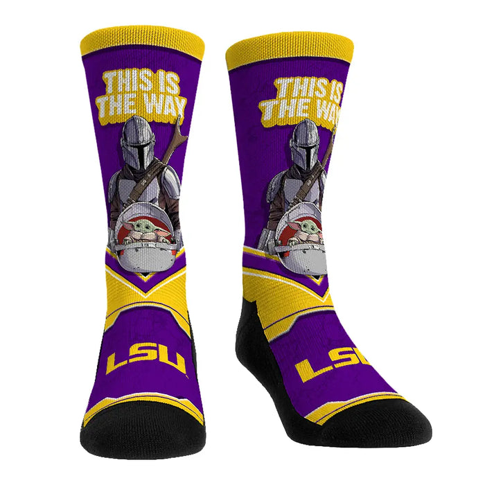 LSU Tigers - Star Wars - This Is The Way by Rock 'Em Socks