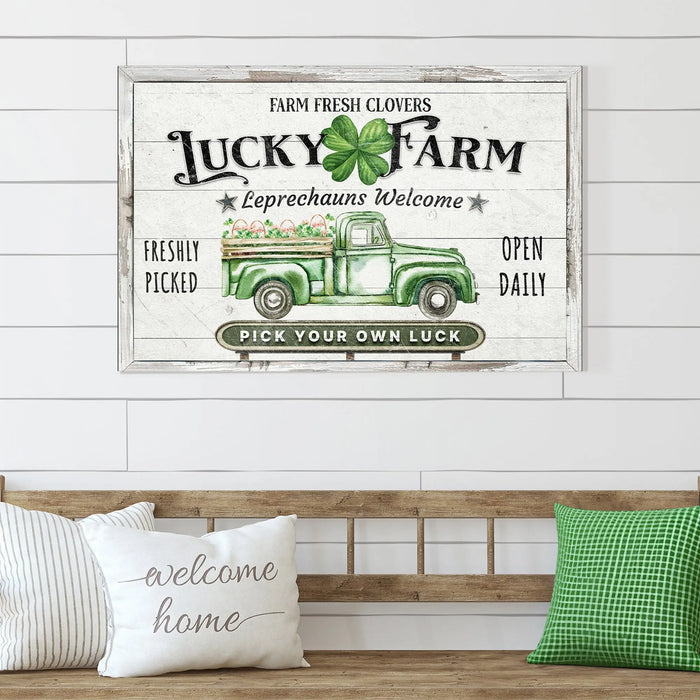 Lucky Farm St. Patrick's Day Sign by Tailored Canvases